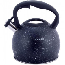 Чайник Kamille Whistling Kettle 3л з нержавіючої сталі зі свистком (чорний граніт) (1763)
