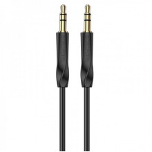 Аудіокабель BOROFONE BL16 3.5mm male to 3.5mm male, PVC, 1m, Black (6974443389166) (18863)
