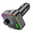 АЗП з FM-модулятором HOCO E81 Fantasy PD30W+QC3.0 car BT FM transmitter Black (6942007612296) (19863)