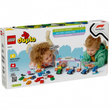 Конструктор LEGO DUPLO Town Автомобили для гонок и пилоты команд Формулы-1 (10445) (7863)