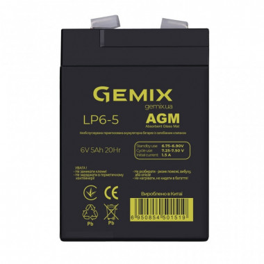 Батарея к ИБП Gemix 6В 5Ач (LP6-5) (15963)