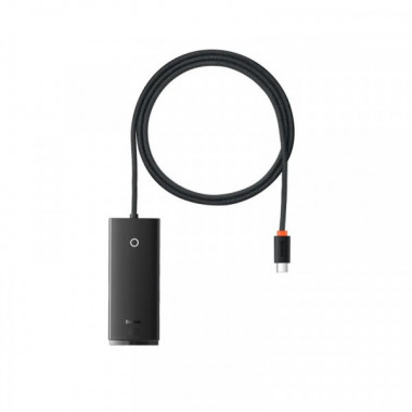 USB-хаб Baseus Lite Series 4-Port Type-C HUB Adapter (Type-C to USB 3.0*4 ) 1m Black (WKQX030401) (15073)