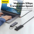 USB-хаб Baseus Lite Series 4-Port Type-C HUB Adapter (Type-C to USB 3.0*4 ) 1m Black (WKQX030401) (15073)