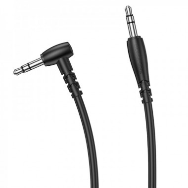 Аудіокабель BOROFONE BL10 3.5mm male to 3.5mm male, PVC, 1m, Black (6974443382167) (15173)