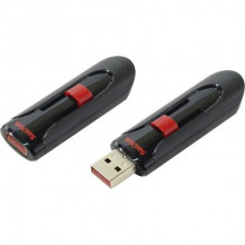 Флеш-накопичувач SanDisk USB 2.0 Cruzer Glide 256Gb Black/Red (SDCZ60-256G-B35) (173)