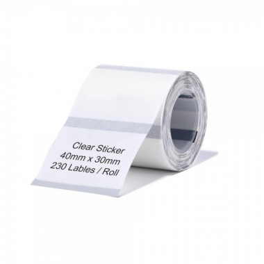 Етикетки NIIMBOT TT40*30-230 Clear For B1/B21/B3S (A2G88318801) (A2G88318801) (15273)