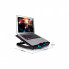 Подставка для ноутбука IceCoorel 10-17", 6*70mm 1800 RPM, 2*USB, + LCD, 365*297*30mm, Black (K8) (18573)