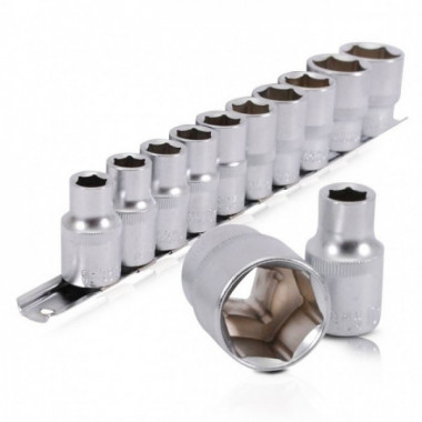 Набор головок на планке 10-24, 1/2", 10 ед. INTERTOOL ET-6011 (17673)