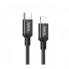 Кабель HOCO X14 Type-C to iP 3A, 20W, 2m, nylon, aluminum connectors, Black (6931474752208) (14873)