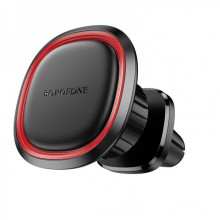 Автотримач для телефона BOROFONE BH124 Roman magnetic car holder (air outlet) Black and Red (6941991119545) (18873)