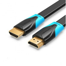 Кабель Vention Flat HDMI v2.0 Cable Плоский 1.5M Black (VAA-B02-L150) (VAA-B02-L150) (14973)