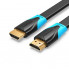 Кабель Vention Flat HDMI v2.0 Cable Плоский 1.5M Black (VAA-B02-L150) (VAA-B02-L150) (14973)