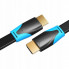 Кабель Vention Flat HDMI v2.0 Cable Плоский 1.5M Black (VAA-B02-L150) (VAA-B02-L150) (14973)
