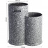 Підставка-колода Ofenbach Grey Marble для кухонних ножів 10х19х23см, подвійна кругла (2973)