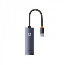 USB-Хаб Baseus Lite Series Ethernet Adapter USB-A to RJ45 LAN Port (100Mbps) Black (WKQX000001) (15083)