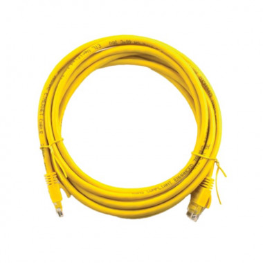 Патч-корд литой UTP RJ45 кат. 5Е 1 м (желтый) (3183)
