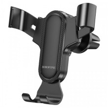 Автотримач для телефона BOROFONE BH74 Rock air outlet gravity car holder Black (6974443386844) (20483)