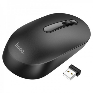 Маніпулятор миша HOCO GM14 Platinum 2.4G business wireless mouse Black (6931474757869) (8583)