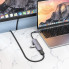 USB-хаб HOCO HB27 Type-C multi-function converter(HDTV+USB3.0+USB2.0*2+PD) Metal Gray (6931474769329) (14683)