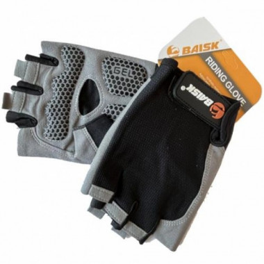 Велосипедные перчатки беспалые Baisk BSK-606 Riding Glove black-gray Размер L (17783)