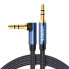Аудіокабель UGREEN AV112, 3.5mm Male to 3.5mm Male, nylon braid, 2m, Blue (UGR-60181) (18983)