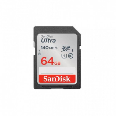 Карта памяти SanDisk 64GB SD class 10 UHS-I Extreme Ultra (SDSDUNB-064G-GN6IN) (17093)