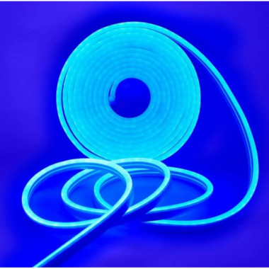 Светодиодная неоновая лента NEON 220В JL 2835-120 G IP65 герметичная 5 метров Синяя (14193)