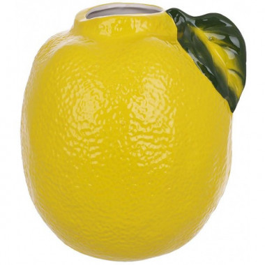 Ваза керамічна Lemon Ø18х20см з вузьким шийкою (18193)