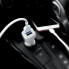 USB зарядка от прикуривателя в авто Hoco Z 23 на 2 USB Белый (9193)