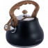 Чайник Kamille Whistling Kettle Black 2.7л з нержавіючої сталі зі свистком (чорний) (1493)