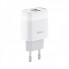 Мережевий зарядний пристрій HOCO C73A Glorious dual port charger 12W White (6931474712912) (493)