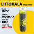 Аккумулятор 18650, LiitoKala King 4000-PCB, 4000mAh, С ЗАЩИТОЙ, ОРИГИНАЛ (22693)
