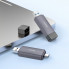 Кардрідер HOCO HB45 Spirit 2-in-1 USB/Type-C 3.0 card reader Metal gray (6942007620529) (19793)