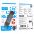 Кардрідер HOCO HB45 Spirit 2-in-1 USB/Type-C 3.0 card reader Metal gray (6942007620529) (19793)