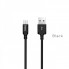 Кабель HOCO X14 USB to Micro 2A, 2m, nylon, aluminum connectors, Black (6957531062905) (14893)