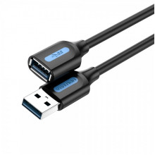 Кабель Vention USB 3.0 A Male to A Female Extension Cable 1.5M black PVC Type (CBHBG) (CBHBG) (15204)