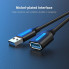 Кабель Vention USB 3.0 A Male to A Female Extension Cable 1.5M black PVC Type (CBHBG) (CBHBG) (15204)
