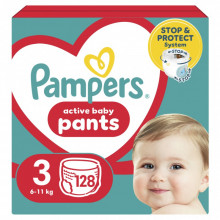 Подгузники Pampers Pants Midi Размер 3 (6-11 кг) 128 шт. (8006540069417) (7204) Подгузники Pampers Pants Midi Размер 3 (6-11 кг) 128 шт. (8006540069417) (7204)