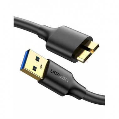 Кабель UGREEN US130 USB 3.0 A Male to Micro USB 3.0 Male Cable 0.5m (Black)(UGR-10840) (UGR-10840) (15304)