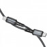 Кабель ACEFAST C1-03 Type-C to Type-C 3A, 1.2m, nylon, aluminum connectors, Black (6974316280521) (16304)