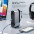 USB-хаб Baseus UnionJoy 17-Port Triple-Display  Docking Station Space Grey（USB-C to HDMI4K@60Hz*2+DP4K@60Hz*1+USB3.0*3+USB-C3.0*2+USB2.0*2+PD*1+PC*1+ (B00532304811-00) (18304)