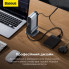USB-хаб Baseus UnionJoy 17-Port Triple-Display  Docking Station Space Grey（USB-C to HDMI4K@60Hz*2+DP4K@60Hz*1+USB3.0*3+USB-C3.0*2+USB2.0*2+PD*1+PC*1+ (B00532304811-00) (18304)
