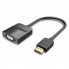 Адаптер Vention HDMI to VGA Converter with Female Micro USB and Audio Port 0.15M Black (42161) (42161) (14704)