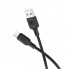 Кабель BOROFONE BX113 Lenny silicone charging data cable Micro(L=3M) Black (6941991115547) (14804)