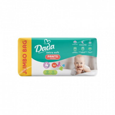 Подгузники Dada Extra Soft 4 Maxi (9-15 кг) 64 шт (4820174980788) (18904)