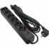 Сетевой фильтр питания Patron 5.0 m3*1mm2 (SP-1065)  6 розеток BLACK (EXT-PN-SP-1065) (16014)