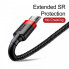 Кабель Baseus cafule Cable USB For Micro 2A 3m Red+Black (CAMKLF-H91) (19114)