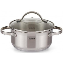 Каструля Fissman Luminosa 7.1л індукційна зі скляною кришкою (1314)