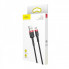 Кабель Baseus Cafule Cable USB For Micro 2.4A 1m Red+Black (CAMKLF-B91) (18314)