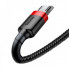 Кабель Baseus Cafule Cable USB For Micro 2.4A 1m Red+Black (CAMKLF-B91) (18314)